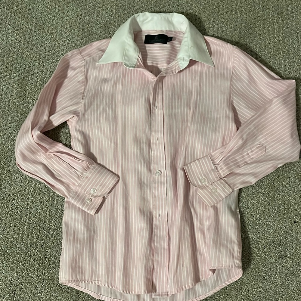 Boys Vittorino Dress Shirt Size M 10-12